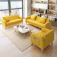 25.59'W Modern Square Arm Linen Standard Sofa for Living Room Clearhalo 'furn' 'furn_sofas' 'Furniture' 'furniture_sofas' 'kitchen' 'kitchen_sofas' 'Living Room Furniture' 'Sofa' 'sofas' 4638196