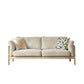 Linen Modern Sofa 32.6"W Recessed Arm Sofa with Loose Back for Living Room Off-White Clearhalo 'furn' 'furn_sofas' 'Furniture' 'furniture_sofas' 'kitchen' 'kitchen_sofas' 'Living Room Furniture' 'Sofa' 'sofas' 4638249