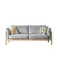 Linen Modern Sofa 32.6"W Recessed Arm Sofa with Loose Back for Living Room Light Gray Clearhalo 'furn' 'furn_sofas' 'Furniture' 'furniture_sofas' 'kitchen' 'kitchen_sofas' 'Living Room Furniture' 'Sofa' 'sofas' 4638251