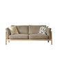 Linen Modern Sofa 32.6"W Recessed Arm Sofa with Loose Back for Living Room Brown Clearhalo 'furn' 'furn_sofas' 'Furniture' 'furniture_sofas' 'kitchen' 'kitchen_sofas' 'Living Room Furniture' 'Sofa' 'sofas' 4638255
