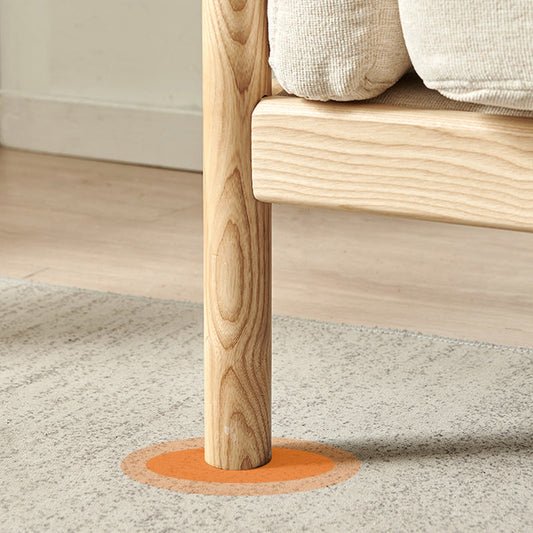 Linen Modern Sofa 32.6"W Recessed Arm Sofa with Loose Back for Living Room Clearhalo 'furn' 'furn_sofas' 'Furniture' 'furniture_sofas' 'kitchen' 'kitchen_sofas' 'Living Room Furniture' 'Sofa' 'sofas' 4638258