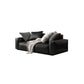 26.38" H Genuine Leather Square Arm Modern Sofa with Storage Black Standard Sofa Clearhalo 'furn' 'furn_sofas' 'Furniture' 'furniture_sofas' 'kitchen' 'kitchen_sofas' 'Living Room Furniture' 'Sofa' 'sofas' 4638272