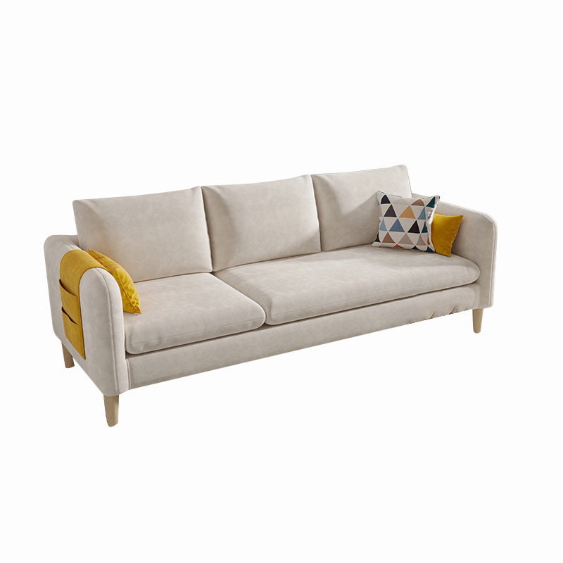 Mordern Square Arm Sofa with Tight Back Convertible Sofa for Living Room, Apartment Clearhalo 'furn' 'furn_sofas' 'Furniture' 'furniture_sofas' 'kitchen' 'kitchen_sofas' 'Living Room Furniture' 'Sofa' 'sofas' 4638283