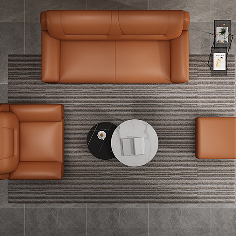 31.50" H Faux Leather Pillow Top Arm Sofa with Cushions for Living Room Clearhalo 'furn' 'furn_sofas' 'Furniture' 'furniture_sofas' 'kitchen' 'kitchen_sofas' 'Living Room Furniture' 'Sofa' 'sofas' 4638318