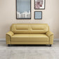 31.50" H Faux Leather Pillow Top Arm Sofa with Cushions for Living Room Yellow Clearhalo 'furn' 'furn_sofas' 'Furniture' 'furniture_sofas' 'kitchen' 'kitchen_sofas' 'Living Room Furniture' 'Sofa' 'sofas' 4638322