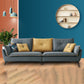 35" High Modern Faux Leather Flared Arm Standard Sofa with Cushions Stain Resistant Light Blue-Yellow Clearhalo 'furn' 'furn_sofas' 'Furniture' 'furniture_sofas' 'kitchen' 'kitchen_sofas' 'Living Room Furniture' 'Sofa' 'sofas' 4638377