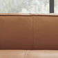 24.80"H Genuine Leather Square Arm Sofa with Tight Back for Living Room Clearhalo 'furn' 'furn_sofas' 'Furniture' 'furniture_sofas' 'kitchen' 'kitchen_sofas' 'Living Room Furniture' 'Sofa' 'sofas' 4638403