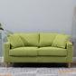 Modern Sofa Couch Wooden Base Solid Color Fabric Loveseat Square Arm Sofa for Living Room Green Clearhalo 'furn' 'furn_sofas' 'Furniture' 'furniture_sofas' 'kitchen' 'kitchen_sofas' 'Living Room Furniture' 'Sofa' 'sofas' 4638426