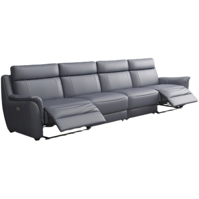 Faux Leather Recliner Sofa 39.3"W Pillow Top Arm with Sewn Pillow Back Clearhalo 'furn' 'furn_sofas' 'Furniture' 'furniture_sofas' 'kitchen' 'kitchen_sofas' 'Living Room Furniture' 'Sofa' 'sofas' 4638473