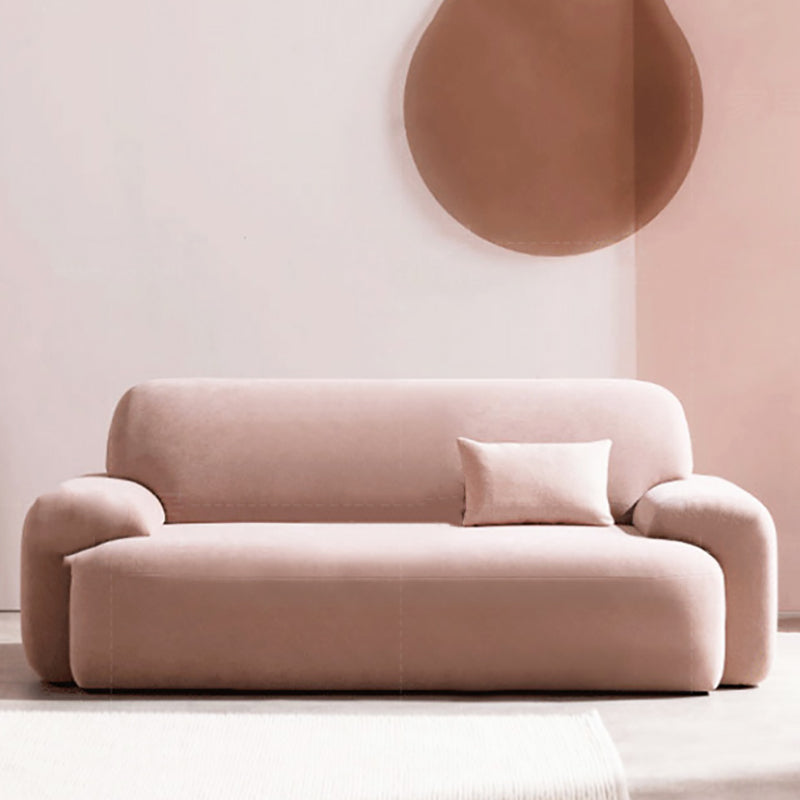 Standard Cushions Velvet Sofa 37.4"W with Recessed Arm for Living Room 71"L x 37"W x 31.5"H Latex Clearhalo 'furn' 'furn_sofas' 'Furniture' 'furniture_sofas' 'kitchen' 'kitchen_sofas' 'Living Room Furniture' 'Sofa' 'sofas' 4638476