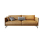 Modern Cushions Standard Sofa 29.53"High Square Arm Sofa, Champagne Clearhalo 'furn' 'furn_sofas' 'Furniture' 'furniture_sofas' 'kitchen' 'kitchen_sofas' 'Living Room Furniture' 'Sofa' 'sofas' 4638510