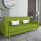 Square Arm Modern Sofa with Biscuit Back Storage Sofa for Living Room Green Linen Blend Clearhalo 'furn' 'furn_sofas' 'Furniture' 'furniture_sofas' 'kitchen' 'kitchen_sofas' 'Living Room Furniture' 'Sofa' 'sofas' 4638517