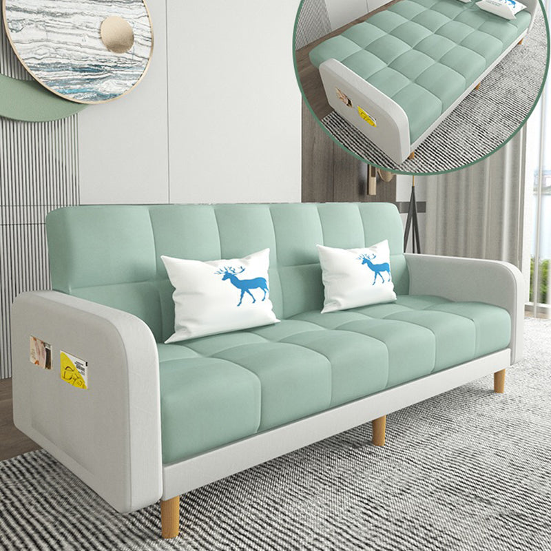 Square Arm Modern Sofa with Biscuit Back Storage Sofa for Living Room Clearhalo 'furn' 'furn_sofas' 'Furniture' 'furniture_sofas' 'kitchen' 'kitchen_sofas' 'Living Room Furniture' 'Sofa' 'sofas' 4638520