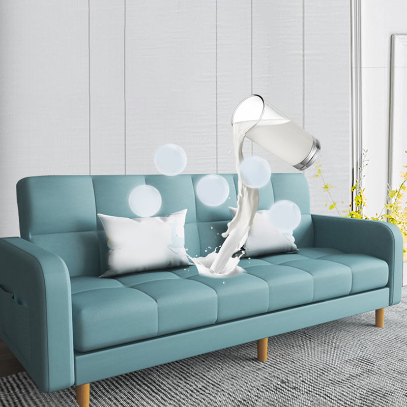 Square Arm Modern Sofa with Biscuit Back Storage Sofa for Living Room Clearhalo 'furn' 'furn_sofas' 'Furniture' 'furniture_sofas' 'kitchen' 'kitchen_sofas' 'Living Room Furniture' 'Sofa' 'sofas' 4638522