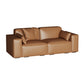 Faux Leather Modern Standard Sofa 37"W Square Arm Sofa Sofa Living Room Clearhalo 'furn' 'furn_sofas' 'Furniture' 'furniture_sofas' 'kitchen' 'kitchen_sofas' 'Living Room Furniture' 'Sofa' 'sofas' 4638557