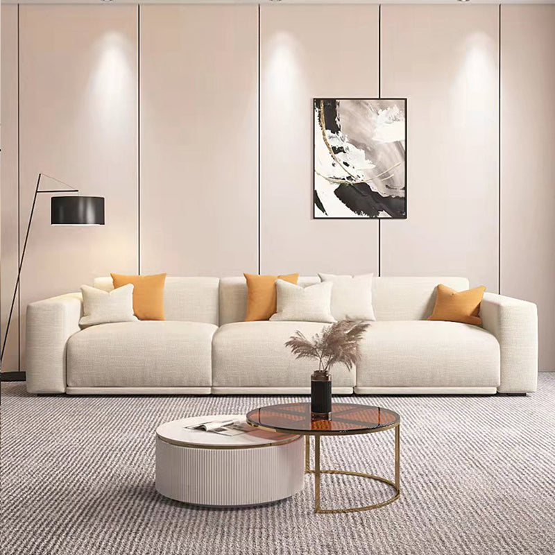 30" High Square Arm Modern Standard Sofa with Tight Back for Living Room, Apartment 87"L x 39.5"W x 31.5"H Clearhalo 'furn' 'furn_sofas' 'Furniture' 'furniture_sofas' 'kitchen' 'kitchen_sofas' 'Living Room Furniture' 'Sofa' 'sofas' 4638646