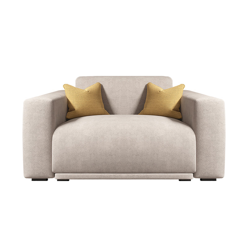 30" High Square Arm Modern Standard Sofa with Tight Back for Living Room, Apartment 43.5"L x 39.5"W x 31.5"H Clearhalo 'furn' 'furn_sofas' 'Furniture' 'furniture_sofas' 'kitchen' 'kitchen_sofas' 'Living Room Furniture' 'Sofa' 'sofas' 4638649
