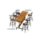 Brown Industrial Style Bar Table Solid Wood Milk Tea Shop Bar Table Clearhalo 'Bar Furniture' 'Bar Tables' 'bar_tables' 'furn' 'furn_bar_tables' 'Furniture' 'furniture_bar_tables' 'Kitchen & Dining Furniture' 4638741