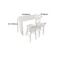 White Modern Style Rectangle Bar Table in Wood and Metal Milk Tea Shop Bar Table Clearhalo 'Bar Furniture' 'Bar Tables' 'bar_tables' 'furn' 'furn_bar_tables' 'Furniture' 'furniture_bar_tables' 'Kitchen & Dining Furniture' 4638751