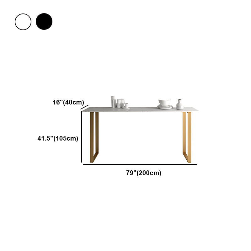 White and Black Glam Style Table Marble and Metal Coffee Shop Bar Table Clearhalo 'Bar Furniture' 'Bar Tables' 'bar_tables' 'furn' 'furn_bar_tables' 'Furniture' 'furniture_bar_tables' 'Kitchen & Dining Furniture' 'kitchen&dining_furn' 'kitchen' 4638804