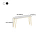 White and Black Glam Style Bar Table in Gold Metal Foot and Marble Milk Tea Shop Table Clearhalo 'Bar Furniture' 'Bar Tables' 'bar_tables' 'furn' 'furn_bar_tables' 'Furniture' 'furniture_bar_tables' 'Kitchen & Dining Furniture' 'kitchen&dining_furn' 'kitchen' 4638851