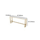 White Glam Style Bar Table in Gold Iron Top and Faux Marble Milk Tea Shop Bar Table Clearhalo 'Bar Furniture' 'Bar Tables' 'bar_tables' 'furn' 'furn_bar_tables' 'Furniture' 'furniture_bar_tables' 'Kitchen & Dining Furniture' 'kitchen&dining_furn' 'kitchen' 4638879