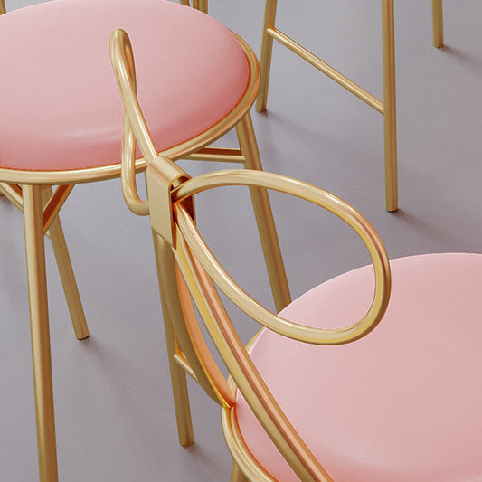 Glam Style White Table in Iron Top and Faux Marble Milk Tea Shop Bar Table Clearhalo 'Bar Furniture' 'Bar Tables' 'bar_tables' 'furn' 'furn_bar_tables' 'Furniture' 'furniture_bar_tables' 'Kitchen & Dining Furniture' 'kitchen&dining_furn' 'kitchen' 4638900