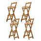 Modern Armless Backrest Counter Stool Wood Study Bar Stool with Wooden Seat and Pedal Natural 4 Piece Set Bar Stool(30"H) Clearhalo 'Bar Furniture' 'Bar Stools' 'bar_stools' 'furn' 'furn_bar_stools' 'furniture_bar_stools' 'Kitchen & Dining Furniture' 'kitchen&dining_furn' 'kitchen' 'kitchen_furn' Furniture' 4639005