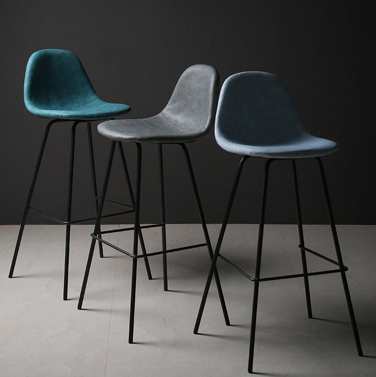 Industrial Style Bar-stool Iron Legs Counter Stool for Kitchen Bar Clearhalo 'Bar Furniture' 'Bar Stools' 'bar_stools' 'furn' 'furn_bar_stools' 'furniture_bar_stools' 'Kitchen & Dining Furniture' 'kitchen&dining_furn' 'kitchen' 'kitchen_furn' Furniture' 4639012