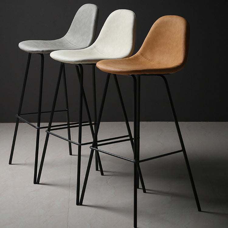 Industrial Style Bar-stool Iron Legs Counter Stool for Kitchen Bar Clearhalo 'Bar Furniture' 'Bar Stools' 'bar_stools' 'furn' 'furn_bar_stools' 'furniture_bar_stools' 'Kitchen & Dining Furniture' 'kitchen&dining_furn' 'kitchen' 'kitchen_furn' Furniture' 4639013