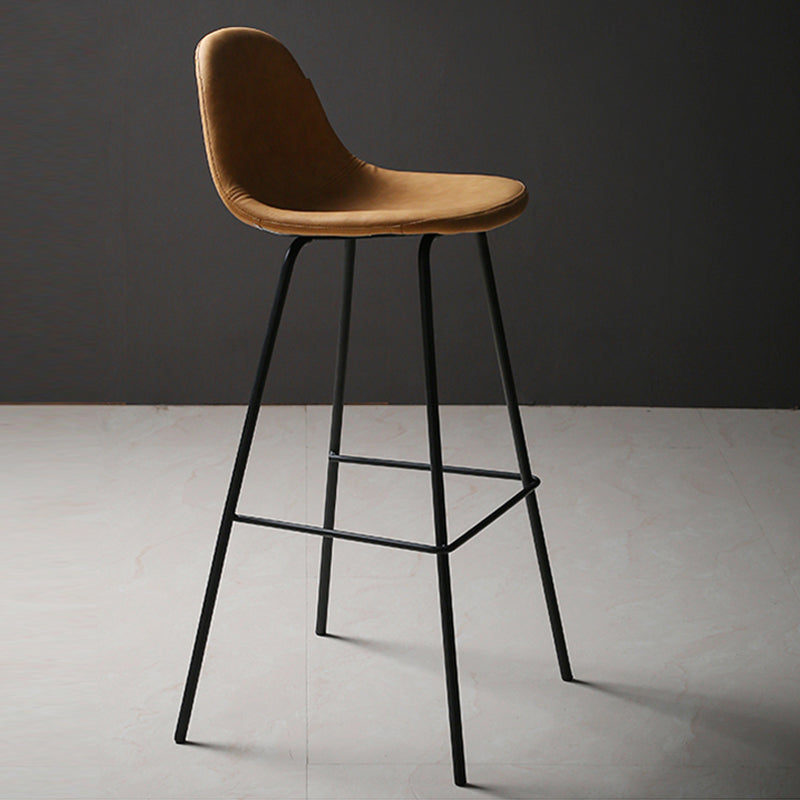 Industrial Style Bar-stool Iron Legs Counter Stool for Kitchen Bar Clearhalo 'Bar Furniture' 'Bar Stools' 'bar_stools' 'furn' 'furn_bar_stools' 'furniture_bar_stools' 'Kitchen & Dining Furniture' 'kitchen&dining_furn' 'kitchen' 'kitchen_furn' Furniture' 4639030