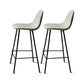 Industrial Style Bar-stool Iron Legs Counter Stool for Kitchen Bar White 2 Piece Set Counter Stool(26"H) Clearhalo 'Bar Furniture' 'Bar Stools' 'bar_stools' 'furn' 'furn_bar_stools' 'furniture_bar_stools' 'Kitchen & Dining Furniture' 'kitchen&dining_furn' 'kitchen' 'kitchen_furn' Furniture' 4639035
