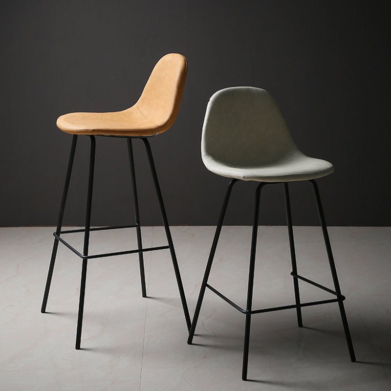 Industrial Style Bar-stool Iron Legs Counter Stool for Kitchen Bar Clearhalo 'Bar Furniture' 'Bar Stools' 'bar_stools' 'furn' 'furn_bar_stools' 'furniture_bar_stools' 'Kitchen & Dining Furniture' 'kitchen&dining_furn' 'kitchen' 'kitchen_furn' Furniture' 4639036