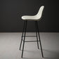 Industrial Style Bar-stool Iron Legs Counter Stool for Kitchen Bar White 1 Piece Bar Stool(30"H) Clearhalo 'Bar Furniture' 'Bar Stools' 'bar_stools' 'furn' 'furn_bar_stools' 'furniture_bar_stools' 'Kitchen & Dining Furniture' 'kitchen&dining_furn' 'kitchen' 'kitchen_furn' Furniture' 4639039