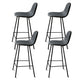 Industrial Style Bar-stool Iron Legs Counter Stool for Kitchen Bar Dark Gray 4 Piece Set Counter Stool(26"H) Clearhalo 'Bar Furniture' 'Bar Stools' 'bar_stools' 'furn' 'furn_bar_stools' 'furniture_bar_stools' 'Kitchen & Dining Furniture' 'kitchen&dining_furn' 'kitchen' 'kitchen_furn' Furniture' 4639047