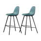 Industrial Style Bar-stool Iron Legs Counter Stool for Kitchen Bar Blue 2 Piece Set Clearhalo 'Bar Furniture' 'Bar Stools' 'bar_stools' 'furn' 'furn_bar_stools' 'furniture_bar_stools' 'Kitchen & Dining Furniture' 'kitchen&dining_furn' 'kitchen' 'kitchen_furn' Furniture' 4639049