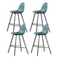 Industrial Style Bar-stool Iron Legs Counter Stool for Kitchen Bar Blue 4 Piece Set Clearhalo 'Bar Furniture' 'Bar Stools' 'bar_stools' 'furn' 'furn_bar_stools' 'furniture_bar_stools' 'Kitchen & Dining Furniture' 'kitchen&dining_furn' 'kitchen' 'kitchen_furn' Furniture' 4639050