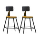 Industrial Style Bar-stool Metal Legs Counter Stool for Kitchen Bar Natural 2 Piece Set Clearhalo 'Bar Furniture' 'Bar Stools' 'bar_stools' 'furn' 'furn_bar_stools' 'furniture_bar_stools' 'Kitchen & Dining Furniture' 'kitchen&dining_furn' 'kitchen' 'kitchen_furn' Furniture' 4639131