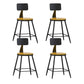 Industrial Style Bar-stool Metal Legs Counter Stool for Kitchen Bar Natural 4 Piece Set Clearhalo 'Bar Furniture' 'Bar Stools' 'bar_stools' 'furn' 'furn_bar_stools' 'furniture_bar_stools' 'Kitchen & Dining Furniture' 'kitchen&dining_furn' 'kitchen' 'kitchen_furn' Furniture' 4639133