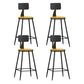 Industrial Style Bar-stool Metal Legs Counter Stool for Kitchen Bar Natural 4 Piece Set Counter Stool(26"H) Clearhalo 'Bar Furniture' 'Bar Stools' 'bar_stools' 'furn' 'furn_bar_stools' 'furniture_bar_stools' 'Kitchen & Dining Furniture' 'kitchen&dining_furn' 'kitchen' 'kitchen_furn' Furniture' 4639139