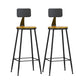 Industrial Style Bar-stool Metal Legs Counter Stool for Kitchen Bar Natural 2 Piece Set Bar Stool(30"H) Clearhalo 'Bar Furniture' 'Bar Stools' 'bar_stools' 'furn' 'furn_bar_stools' 'furniture_bar_stools' 'Kitchen & Dining Furniture' 'kitchen&dining_furn' 'kitchen' 'kitchen_furn' Furniture' 4639143