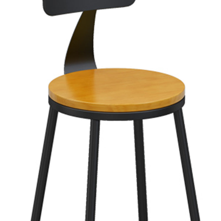 Industrial Style Bar-stool Metal Legs Counter Stool for Kitchen Bar Clearhalo 'Bar Furniture' 'Bar Stools' 'bar_stools' 'furn' 'furn_bar_stools' 'furniture_bar_stools' 'Kitchen & Dining Furniture' 'kitchen&dining_furn' 'kitchen' 'kitchen_furn' Furniture' 4639144