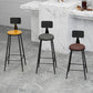 Industrial Style Bar-stool Metal Legs Counter Stool for Kitchen Bar Clearhalo 'Bar Furniture' 'Bar Stools' 'bar_stools' 'furn' 'furn_bar_stools' 'furniture_bar_stools' 'Kitchen & Dining Furniture' 'kitchen&dining_furn' 'kitchen' 'kitchen_furn' Furniture' 4639148