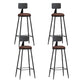 Industrial Style Bar-stool Metal Legs Counter Stool for Kitchen Bar Brown 4 Piece Set Bar Stool(30"H) Clearhalo 'Bar Furniture' 'Bar Stools' 'bar_stools' 'furn' 'furn_bar_stools' 'furniture_bar_stools' 'Kitchen & Dining Furniture' 'kitchen&dining_furn' 'kitchen' 'kitchen_furn' Furniture' 4639166