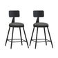 Industrial Style Bar-stool Metal Legs Counter Stool for Kitchen Bar Grey 2 Piece Set Short Stool(22"H) Clearhalo 'Bar Furniture' 'Bar Stools' 'bar_stools' 'furn' 'furn_bar_stools' 'furniture_bar_stools' 'Kitchen & Dining Furniture' 'kitchen&dining_furn' 'kitchen' 'kitchen_furn' Furniture' 4639171