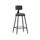 Industrial Style Bar-stool Metal Legs Counter Stool for Kitchen Bar Grey 1 Piece Counter Stool(26"H) Clearhalo 'Bar Furniture' 'Bar Stools' 'bar_stools' 'furn' 'furn_bar_stools' 'furniture_bar_stools' 'Kitchen & Dining Furniture' 'kitchen&dining_furn' 'kitchen' 'kitchen_furn' Furniture' 4639173