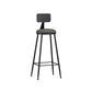Industrial Style Bar-stool Metal Legs Counter Stool for Kitchen Bar Grey 1 Piece Bar Stool(30"H) Clearhalo 'Bar Furniture' 'Bar Stools' 'bar_stools' 'furn' 'furn_bar_stools' 'furniture_bar_stools' 'Kitchen & Dining Furniture' 'kitchen&dining_furn' 'kitchen' 'kitchen_furn' Furniture' 4639176
