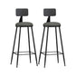 Industrial Style Bar-stool Metal Legs Counter Stool for Kitchen Bar Grey 2 Piece Set Bar Stool(30"H) Clearhalo 'Bar Furniture' 'Bar Stools' 'bar_stools' 'furn' 'furn_bar_stools' 'furniture_bar_stools' 'Kitchen & Dining Furniture' 'kitchen&dining_furn' 'kitchen' 'kitchen_furn' Furniture' 4639177