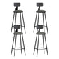 Industrial Style Bar-stool Metal Legs Counter Stool for Kitchen Bar Grey 4 Piece Set Bar Stool(30"H) Clearhalo 'Bar Furniture' 'Bar Stools' 'bar_stools' 'furn' 'furn_bar_stools' 'furniture_bar_stools' 'Kitchen & Dining Furniture' 'kitchen&dining_furn' 'kitchen' 'kitchen_furn' Furniture' 4639178
