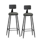 Industrial Style Bar-stool Metal Legs Counter Stool for Kitchen Bar Grey 2 Piece Set Bar Stool(33"H) Clearhalo 'Bar Furniture' 'Bar Stools' 'bar_stools' 'furn' 'furn_bar_stools' 'furniture_bar_stools' 'Kitchen & Dining Furniture' 'kitchen&dining_furn' 'kitchen' 'kitchen_furn' Furniture' 4639180